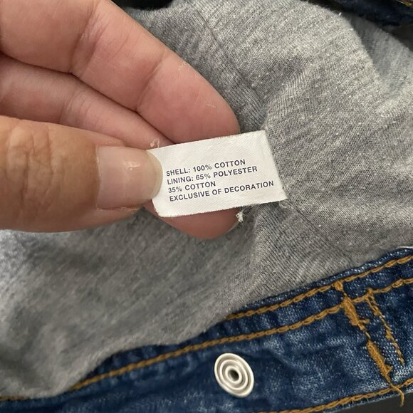 Baby GAP Denim Jacket Infant 6-12 Months Blue Snap Button Trucker 100% Cotton - Picture 9 of 12